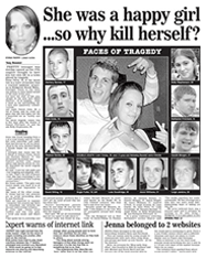 She was a happy girl ...so why kill herself?